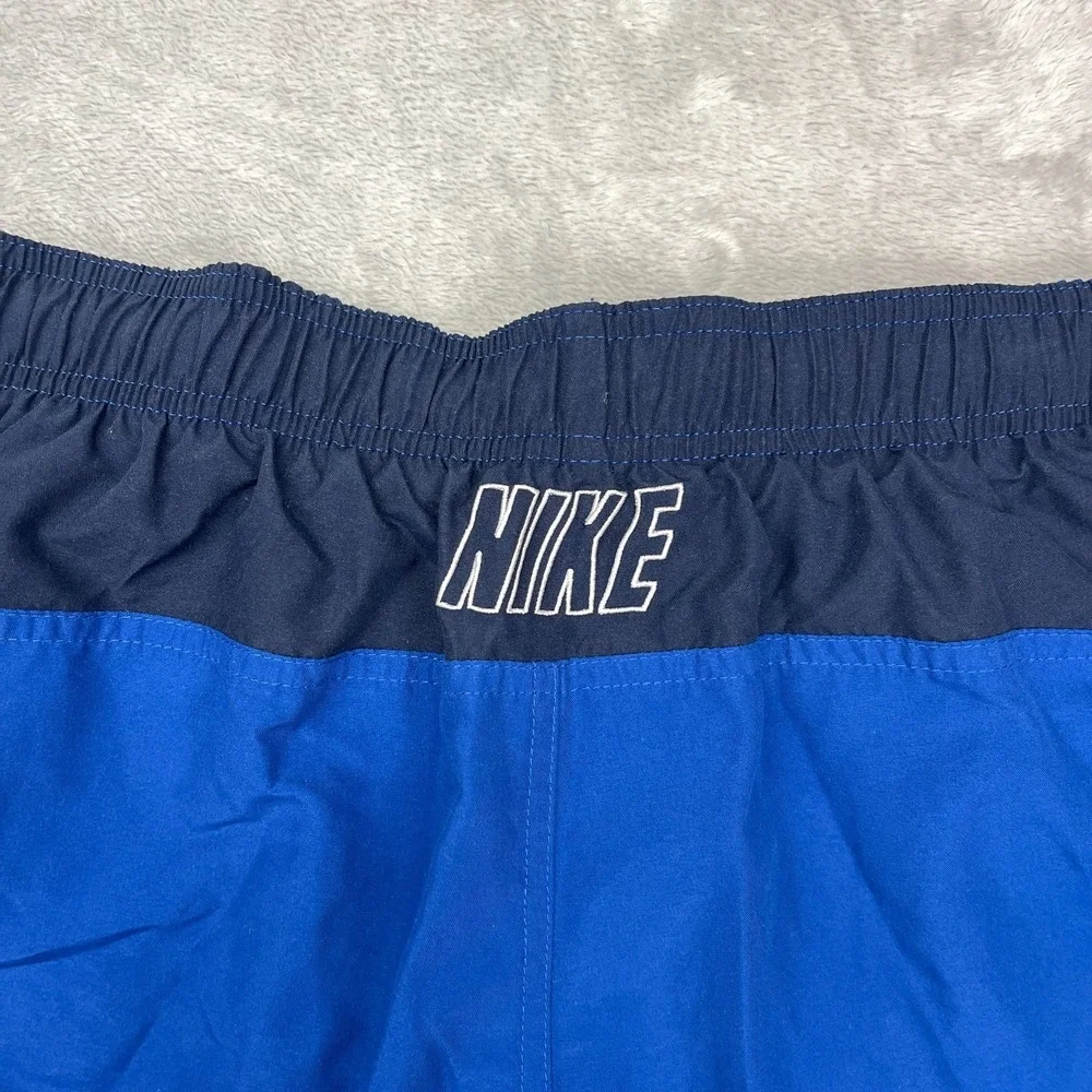 Nike Shorts Mens M Blue Mesh‎ Lined Board Swim Trunks Surf Unlimited Dri-Fit Y2K